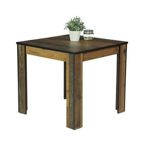 Jedálenský stôl Erika 80x80 cm, vintage optika dreva% vyobraziť