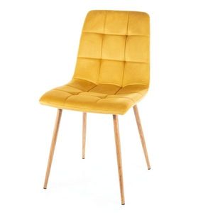 Sconto Jedálenská stolička MALO 2 žltá/dub vyobraziť