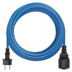 Silikonový prodlužovací kabel s 1 zásuvkou PURPURO 10 m modrý vyobraziť