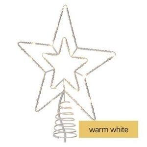 Štandard LED spojovacia vianočná hviezda KIFO 28, 5 cm teplá biela vyobraziť