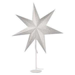 Vánoční papírová hvězda na stojánku LIGHT 45 cm bílá vyobraziť