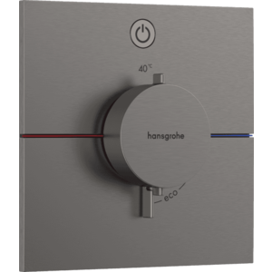 Hansgrohe ShowerSelect Comfort E - Termostat pod omietku pre 1 spotrebič, kartáčovaný čierny chróm 15571340 vyobraziť