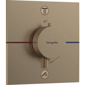 Hansgrohe ShowerSelect Comfort E - Termostat pod omietku pre 2 spotrebiče, kartáčovaný bronz 15572140 vyobraziť