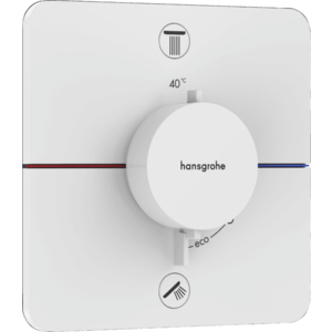 Hansgrohe ShowerSelect Comfort Q - Termostat pod omietku pre 2 spotrebiče, biela matná 15583700 vyobraziť