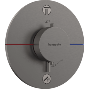 Hansgrohe ShowerSelect Comfort S - Termostat pod omietku pre 2 spotrebiče, kartáčovaný čierny chróm 15554340 vyobraziť