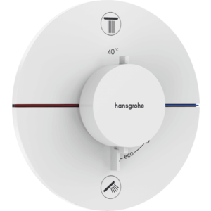 Hansgrohe ShowerSelect Comfort S - Termostat pod omietku pre 2 spotrebiče, biela matná 15554700 vyobraziť