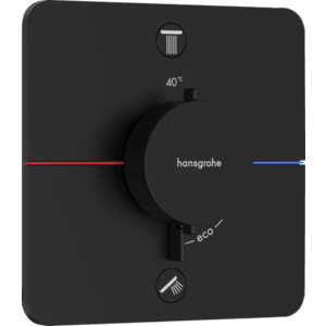 Hansgrohe ShowerSelect Comfort Q - Termostat pod omietku pre 2 spotrebiče s EN1717, čierna matná 15586670 vyobraziť