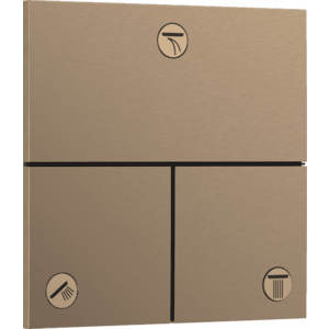 Hansgrohe ShowerSelect Comfort E - Ventil pod omietku pre 3 spotrebiče, kartáčovaný bronz 15573140 vyobraziť