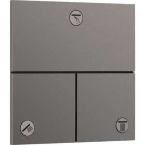 Hansgrohe ShowerSelect Comfort E - Ventil pod omietku pre 3 spotrebiče, kartáčovaný čierny chróm 15573340 vyobraziť