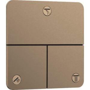 Hansgrohe ShowerSelect Comfort Q - Ventil pod omietku pre 3 spotrebiče, kartáčovaný bronz 15587140 vyobraziť