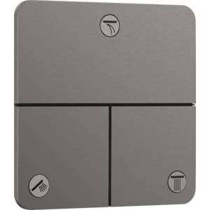 Hansgrohe ShowerSelect Comfort Q - Ventil pod omietku pre 3 spotrebiče, kartáčovaný čierny chróm 15587340 vyobraziť