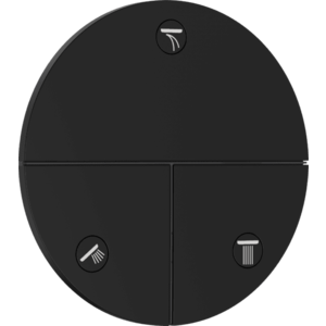 Hansgrohe ShowerSelect Comfort S - Ventil pod omietku pre 3 spotrebiče, čierna matná 15558670 vyobraziť