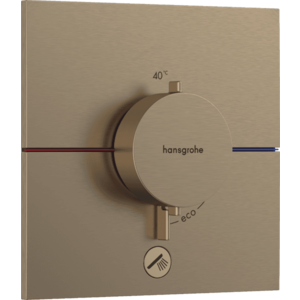 Hansgrohe ShowerSelect Comfort E - Termostat pod omietku pre 1 spotrebič a ďalší výtok, kartáčovaný bronz 15575140 vyobraziť