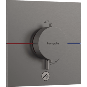 Hansgrohe ShowerSelect Comfort E - Termostat pod omietku pre 1 spotrebič a ďalší výtok, kartáčovaný čierny chróm 15575340 vyobraziť