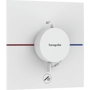 Hansgrohe ShowerSelect Comfort E - Termostat pod omietku pre 1 spotrebič a ďalší výtok, biela matná 15575700 vyobraziť
