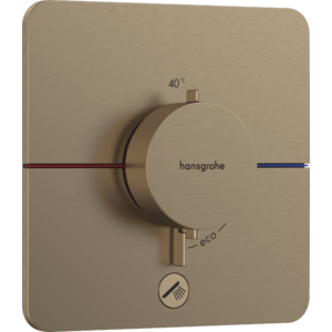 Hansgrohe ShowerSelect Comfort Q - Termostat pod omietku pre 1 spotrebič a ďalší výtok, kartáčovaný bronz 15589140 vyobraziť