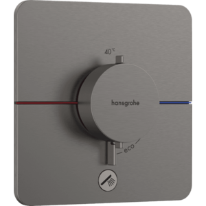 Hansgrohe ShowerSelect Comfort Q - Termostat pod omietku pre 1 spotrebič a ďalší výtok, kartáčovaný čierny chróm 15589340 vyobraziť