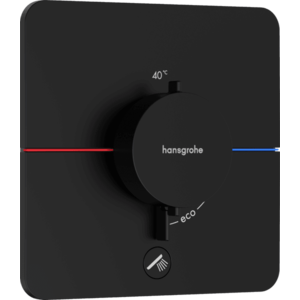 Hansgrohe ShowerSelect Comfort Q - Termostat pod omietku pre 1 spotrebič a ďalší výtok, čierna matná 15589670 vyobraziť
