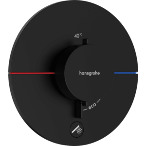 Hansgrohe ShowerSelect Comfort S - Termostat pod omietku pre 1 spotrebič a ďalší výtok, čierna matná 15562670 vyobraziť