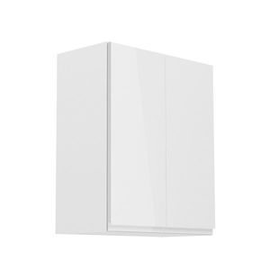 KONDELA Aurora G602F horná kuchynská skrinka biela / biely lesk vyobraziť