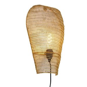 Orientálna nástenná lampa zlatá 45 cm - Nidum vyobraziť