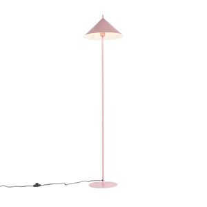 Dizajnová stojaca lampa ružová - Triangolo vyobraziť