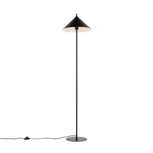 Dizajnová stojaca lampa čierna - Triangolo vyobraziť