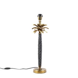 Stolná lampa Art Deco bronzová s čiernou bez tienidla - Areka vyobraziť