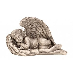 MAKRO - Anjel spiaci v krídlach 19x30cm vyobraziť