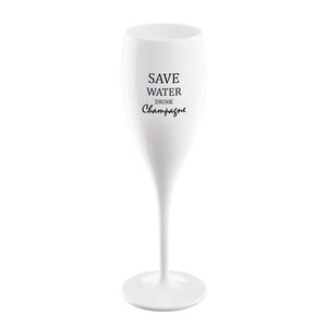 Koziol Pohár s nápisom Save water drink champagne vyobraziť