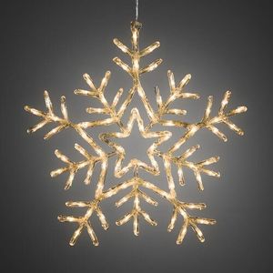 Vianočná vonkajšia dekorácia Snehová vločka 90 LED, teplá bílá, 58 x 58 cm vyobraziť