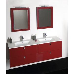 SAPHO - Kúpeľňový set MITRA 120, dvojumývadlo, bordo KSET-007 vyobraziť