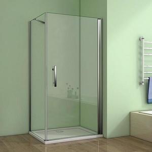 H K - Obdĺžnikový sprchovací kút MELODY D1 80x90 cm s jednokrídlovými dverami vrátane sprchovej vaničky z liateho mramoru SE-MELODYD18090/SE-THOR-9080 vyobraziť