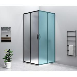 GELCO - SIGMA SIMPLY BLACK sprchové dvere posuvné pre rohový vstup 900 sklo BRICK GS2490B vyobraziť