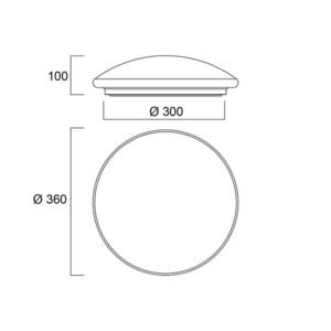 Sylvania Sylvania Start Surface stropné LED svetlo, Ø 36 cm vyobraziť