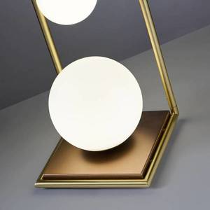 miloox by Sforzin Lampa Buble zlatá opálové sklo 4-pl. stmievač vyobraziť
