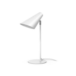 Kovová stolová lampa »Cale«, biela vyobraziť