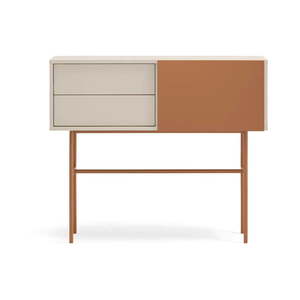 Konzolový stolík v béžovo-tehlovej farbe 35x110 cm Nube – Teulat vyobraziť