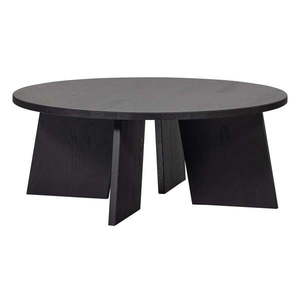 Čierny okrúhly konferenčný stolík ø 90 cm Fries – Basiclabel vyobraziť