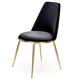 Sconto Jedálenská stolička SCK-460 čierna/zlatá vyobraziť