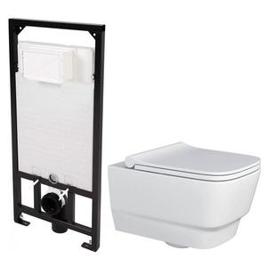DEANTE Podstavný rám, pre závesné WC misy bez tlačidla + WC MYJOYS MY2 + SEDADLO CST_WC01 X MY2 vyobraziť