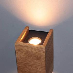 FISCHER & HONSEL LED svietidlo Shine-Wood dub 2 x GU10 10 x 18 cm vyobraziť