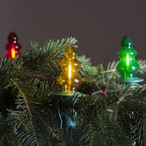 Svetelná reťaz Stromček farebný, 12 žiaroviek Filament, predlžovacia vyobraziť