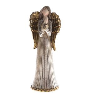 Vianočná dekorácia Modliaci sa anjel, 15 cm, polyresin vyobraziť