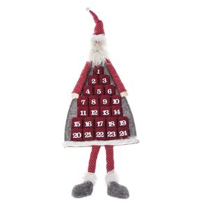 Závesný adventný kalendár Santa, 110 cm vyobraziť