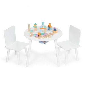 Detský stôl so stoličkami Ecotoys I biely vyobraziť