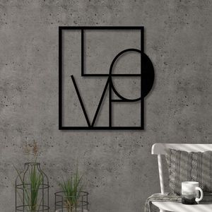 Nástenná kovová dekorácia Love vyobraziť