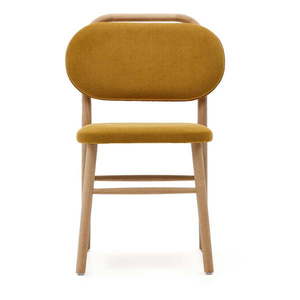 Jedálenská stolička v horčicovej farbe v súprave 2 ks Helda – Kave Home vyobraziť