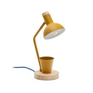 Stolová lampa v horčicovej farbe s kovovým tienidlom (výška 37 cm) Katia – Kave Home vyobraziť