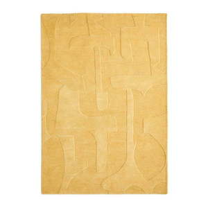 Vlnený koberec v horčicovej farbe 160x230 cm Maie – Kave Home vyobraziť